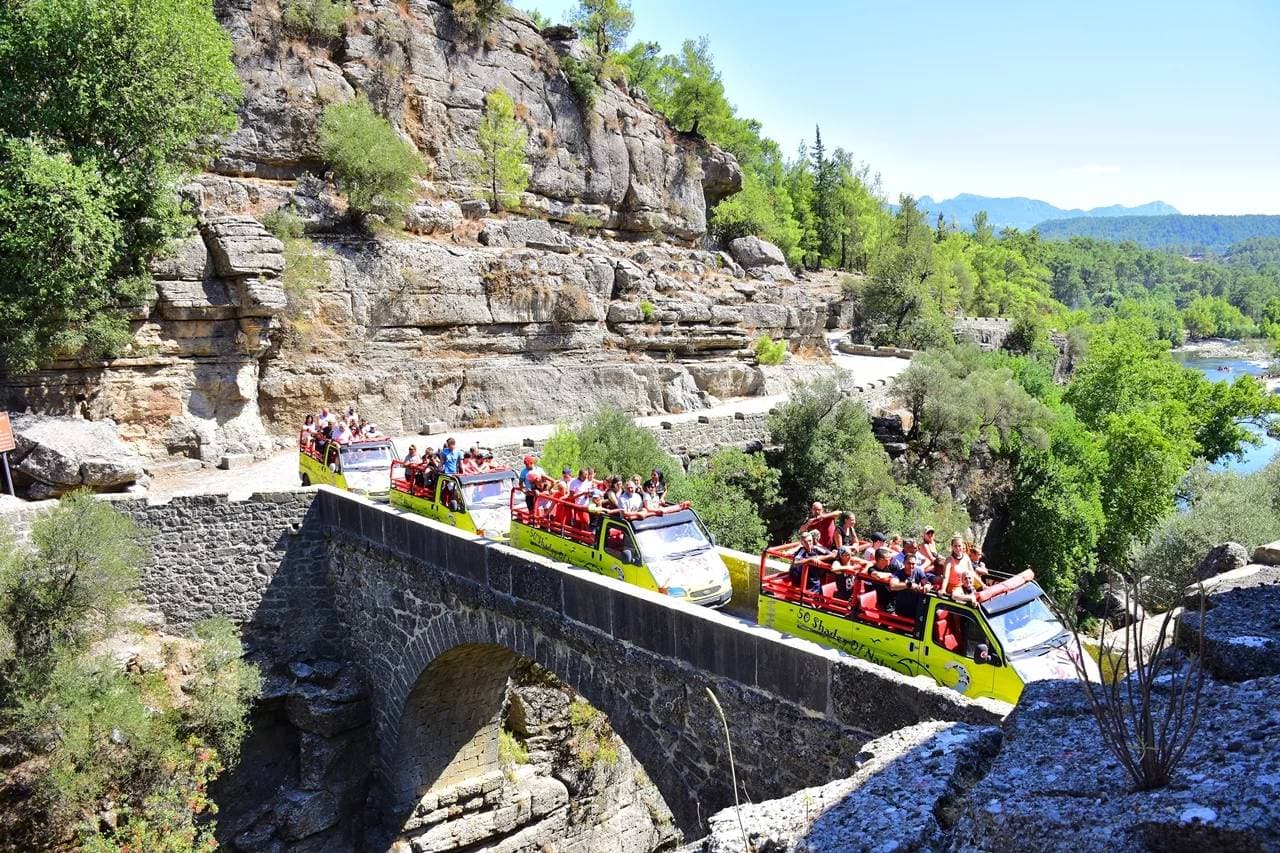 5 in 1 Adventure: Tazı Canyon , Rafting , Zipline , Cabrio Safari and Koprulu Canyon